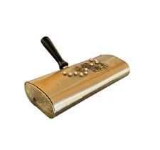 Jameco Metal Product Co NY Table Brush Lint Brush Brass Mid Century Vintage USA