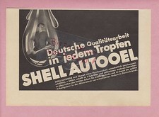 HAMBURG, Werbung 1934, Rhenania-Ossag Mineralölwerke Shell Auto-Öl