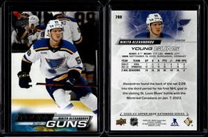 2022-23 Upper Deck Extended Series Young Guns #708 Nikita Alexandrov Rookie RC