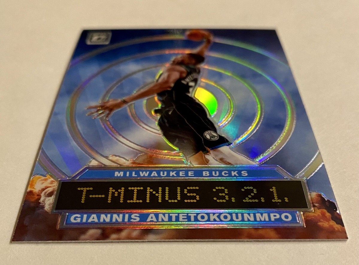 2019-20 Optic Giannis Silver Holo T Minus 321 Prizm Refractor SP