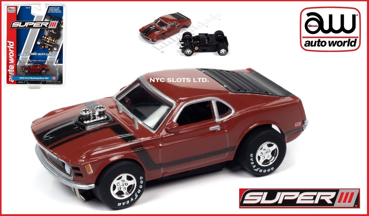 Auto World Super III Deluxe Pit Kit (1970 Ford Boss Mustang Body) HO - Foto 4