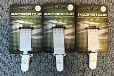 Texas Longhorns Infant 3-Pack Pacifier Clip Set New READ