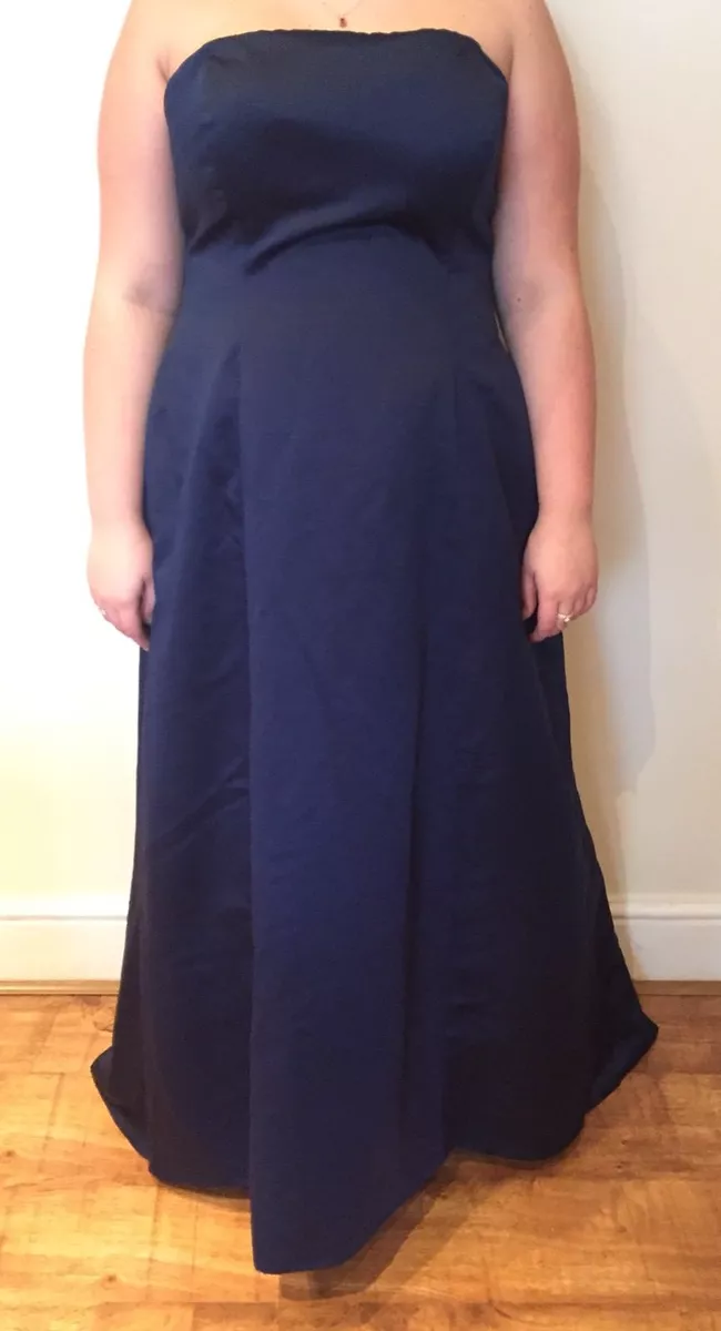 Midnight blue shop gown plus size