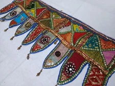 Tribal Patchwork Tapestry Multicolor Door Wall hanging Cotton Handmade India E