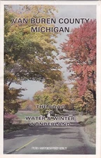 1979 Road and Area Map of Van Buren County Michigan