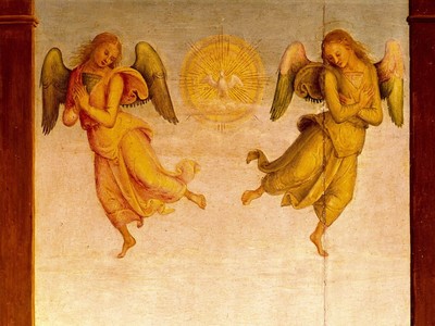 Polittico di St. Augustine, Pietro Vannucci Perugino Poster Leinwand Film Film Pr