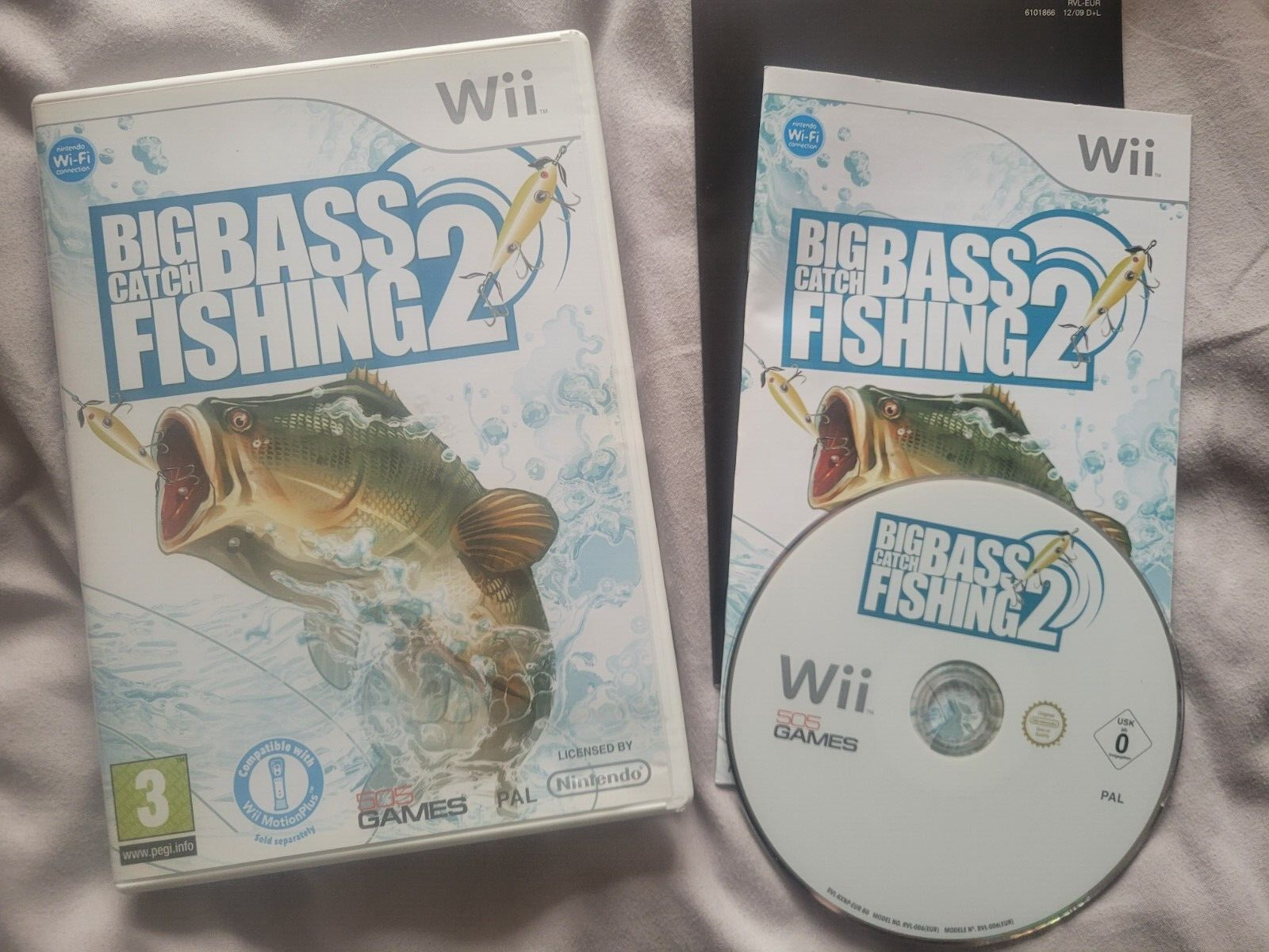 Big Catch Bass Fishing 2 Nintendo Wii Game