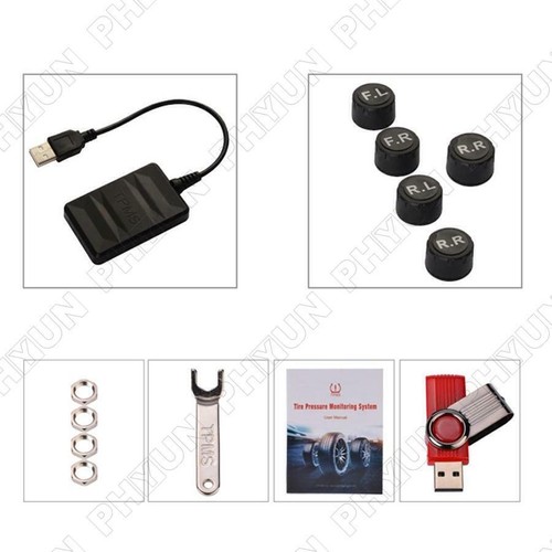 USB Android Display Car TPMS Tire Pressure Monitoring System + 5 External Sensor - Picture 5 of 10