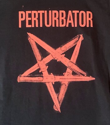 Perturbator Goth Band T Shirt Halloween T Shirt Mens Small Concert