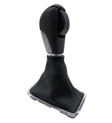 Automatic Shift Boot PVC Leather for Subaru Forester 15-18 Black Gray Stitch