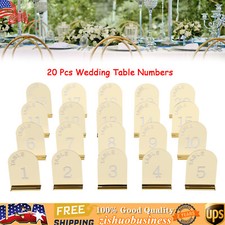 20PCS Gold Table Numbers Acrylic Party Table Numbers Wedding Table Numbers Sign