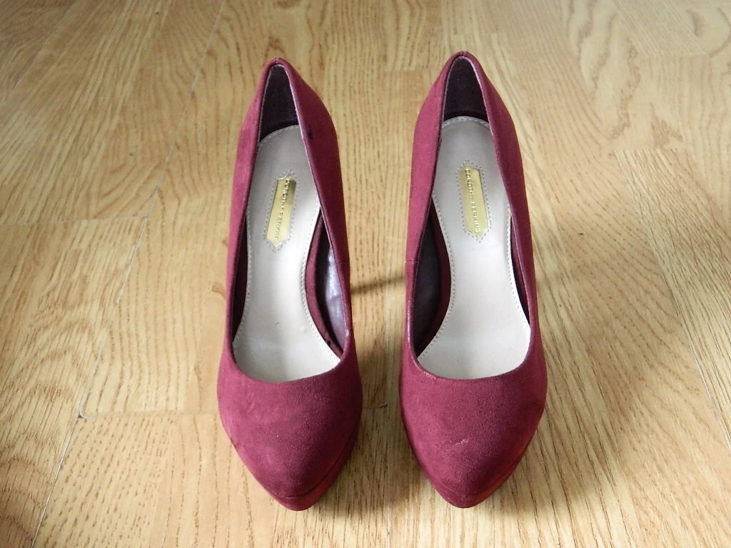 Dorothy perkins burgundy shoes outlet