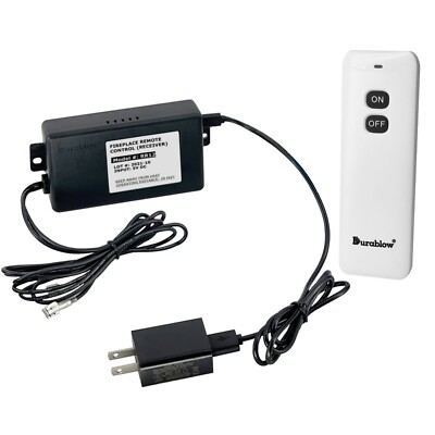 Durablow TR2001 Gas Fireplace Remote Control Kit for Millivolt Valve Electronic