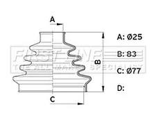 First Line FCB1006 CV Boot Kit - SAME DAY DISPATCH