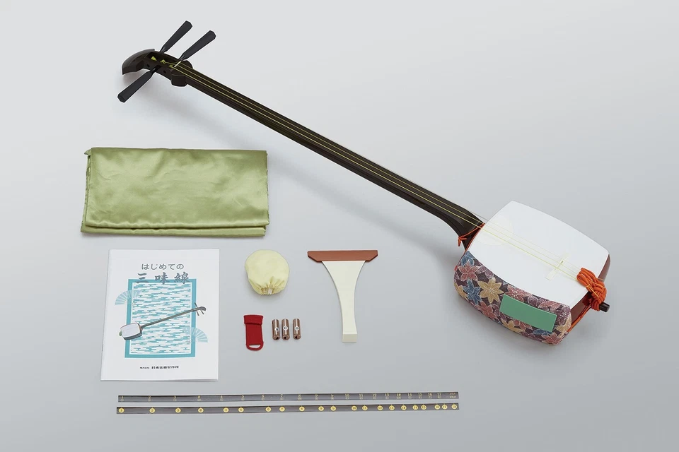 Suzuki Kaede MS-8 Shamisen Set Hosozao Standard Japanese Instrument Brand NEW - Image 4 of 4