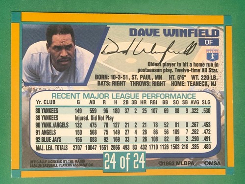 1993 Duracell Baseball ** WÄHLEN SIE IHRE KARTE / BEENDEN SIE IHR SET ** NRMT - Bild 16 von 16