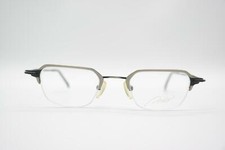 Vintage Amor 033 Silver Black Half-Frame Glasses Eyeglass Frame NOS
