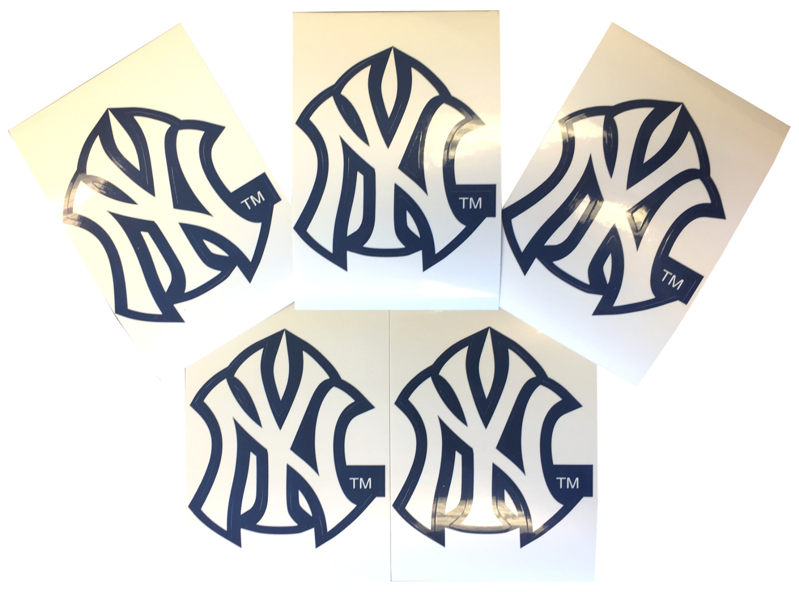 5 NY New York Yankees Vinyl Decal Sticker 3" x 4" Car Window Bumper Laptop