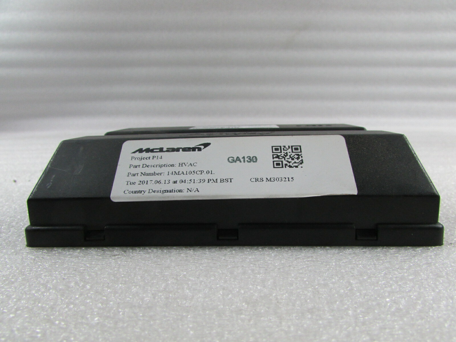 McLaren 720S, HVAC Electronic Control Module, Used, P/N 11M3013CP