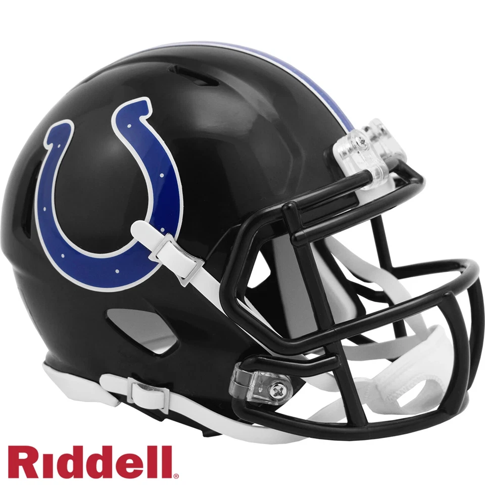 RIDDELL *SALE* INDIANAPOLIS COLTS ON-FIELD INDIANA SPEED MINI NFL FOOTBALL HELMET!