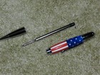 Manhattan Ballpoint Twist Pen / Gun Bright Metal finish & Stars and Stripes Body — photo 6