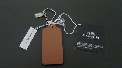 NWT Coach X Peanuts WOODSTOCK Leather Hangtag Key Fob Ring Bag