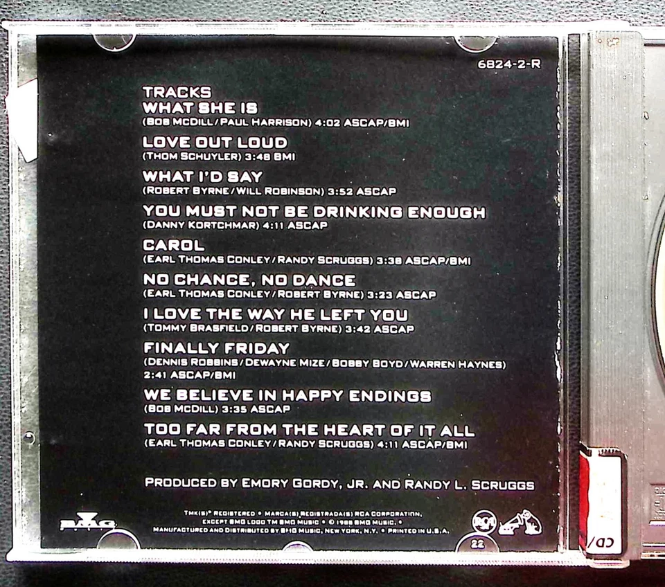 EARL THOMAS CONLEY – THE HEART OF IT ALL RCA RECORDS CD 6595 - Imagem 3 de 4