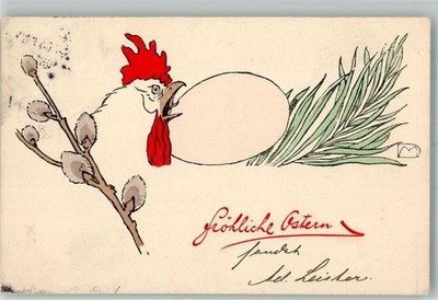 10735997 - Hahn Weidenkaetzchen H. u. L. Nr. 124 Ostern 1904