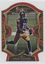 2020 Panini Select Concourse Red Prizm Die-Cut Chase Claypool #70 00gy