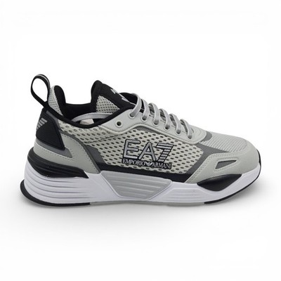 Emporio Armani Schuhe Gr. 39 1/3 Sneaker Freizeit EA7 X8X159 Grau