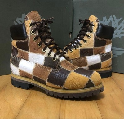 Timberland 6-inch Premium Patchwork Boots Limited Edition of 2,000 US9 Pre-owned