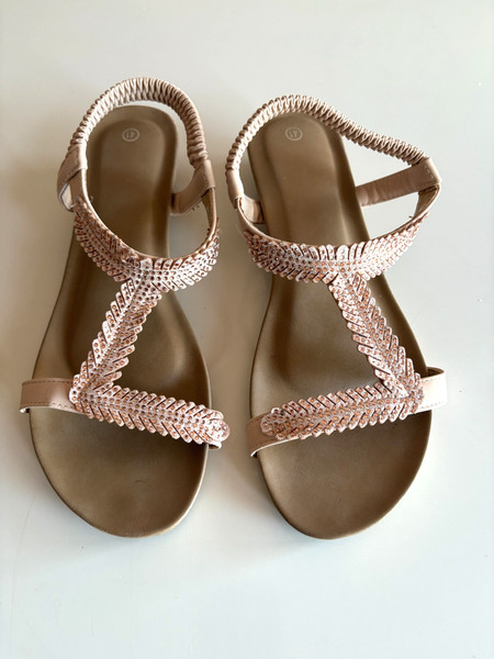 Ladies Size 41=10 Summer Wedge Sandal