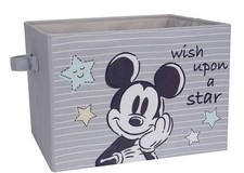 Lambs  Ivy Disney Mickey Mouse Gray Foldable Storage Basket/Container/Bin