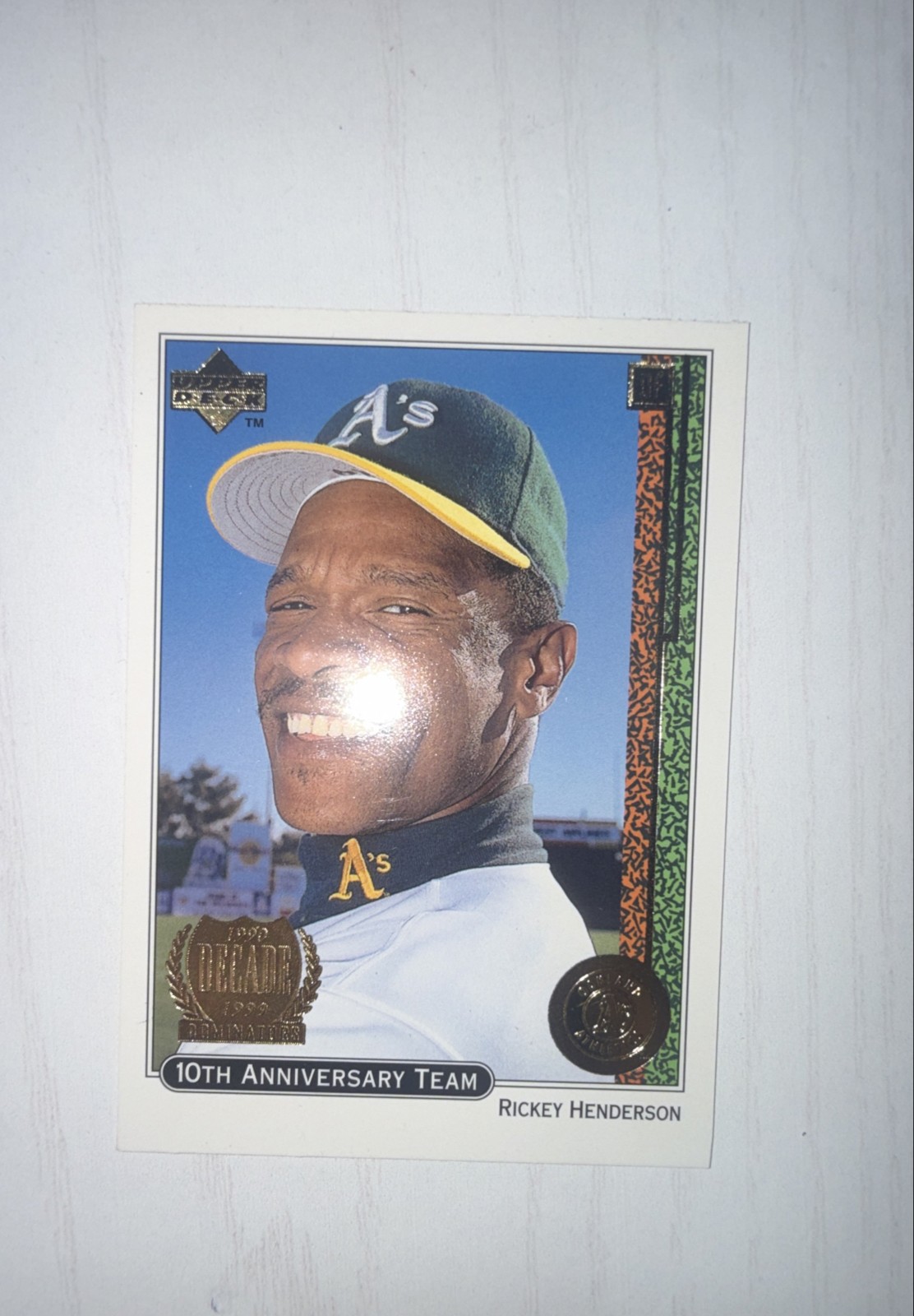 1999 Upper Deck - 10th Anniversary Team Rickey Henderson #X19