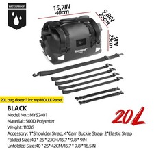 Rhinowalk Multifunctional Motorcycle Back Seat Bag Waterproof Modular Design 1pc