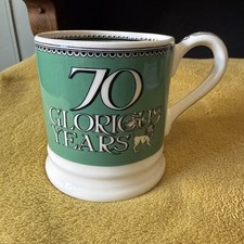 Emma Bridgewater SECONDS  - Platinum Jubilee 70 Glorious Years NEW  1/2 pint mug