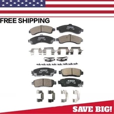 Front & Rear Ceramic Disc Brake Pads Fit For Chevy Trailblazer GMC Envoy
