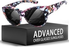 Myiaur Polarized Fit Over Sunglasses Women UV400 Wide Frame Driving