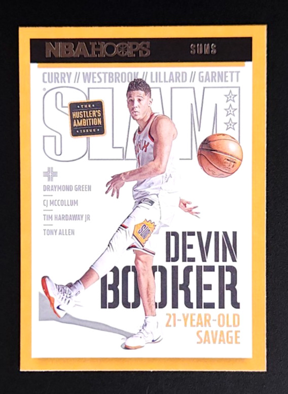 2021-22 Panini NBA Hoops Slam Magazine Insert #213 Devin Booker Card Suns
