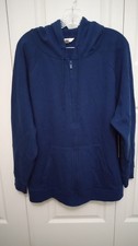 Terra Sky Plus Womens Full Zip Fleece Hoodie Navy Blue SIZE 1X 16W-18W
