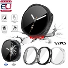 For Samsung Galaxy Watch 8 40/44mm Hard PC Case Tempered Glass Screen Protector