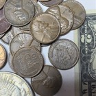 90% Silver Dollar Coins,1 Morgan, 1 Peace, 2 $2 Notes,2 Rolls Of 52 Wheat Cents. — photo 8