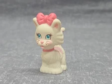 Quints Kitten 1991 Tyco Pink & White PVC Cat Figure