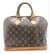 Louis Vuitton Monogram Handbag Leather From Japan