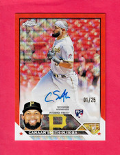 CANAAN SMITH-NJIGBA 2023 Topps Chrome RC AUTO ORANGE WAVE /25 RA-CSN Pit Pirates