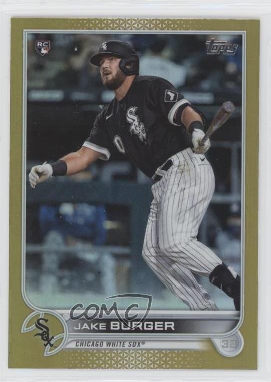 2022 Topps Series 1 Gold Foil Jake Burger #186 m5w