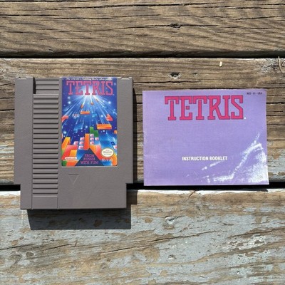Tetris NES Nintendo Entertainment System 1989 With Manual Tested Working