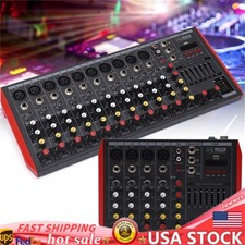 Mixer Console 6 Channel Audio Mixing Bluetooth USB DJ Sound Board Live Studio