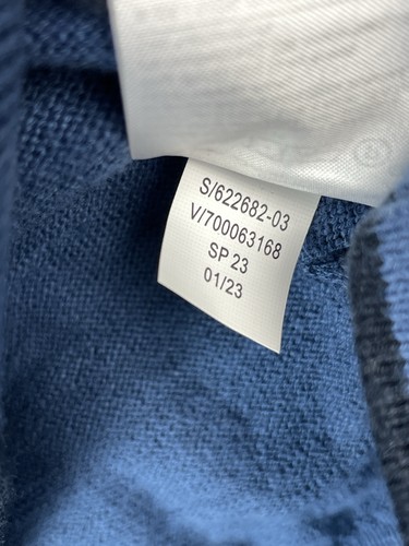 Banana Republic Mens Medium Organic Cotton Knit Polo Shirt Blue Preppy NWT - Picture 9 of 11