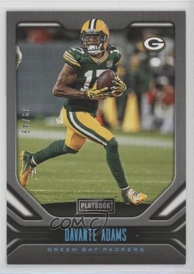 2019 Panini Playbook Platinum 39/49 Davante Adams #72 o7m